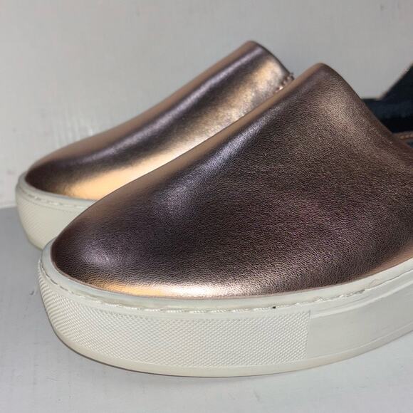 Rebecca Minkoff rose gold metallic nana leather slip on sneakers women's 8.5 - Picture 11 of 16